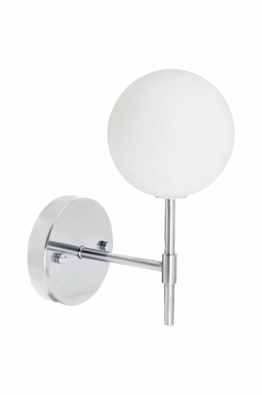 Vägglampor*Jotex Vägglampa Sigma 25 Cm Krom opal