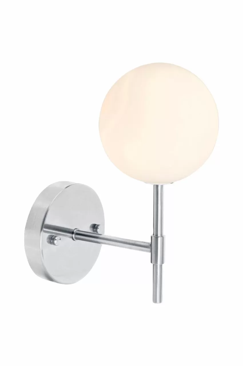Vägglampor*Jotex Vägglampa Sigma 25 Cm Krom opal