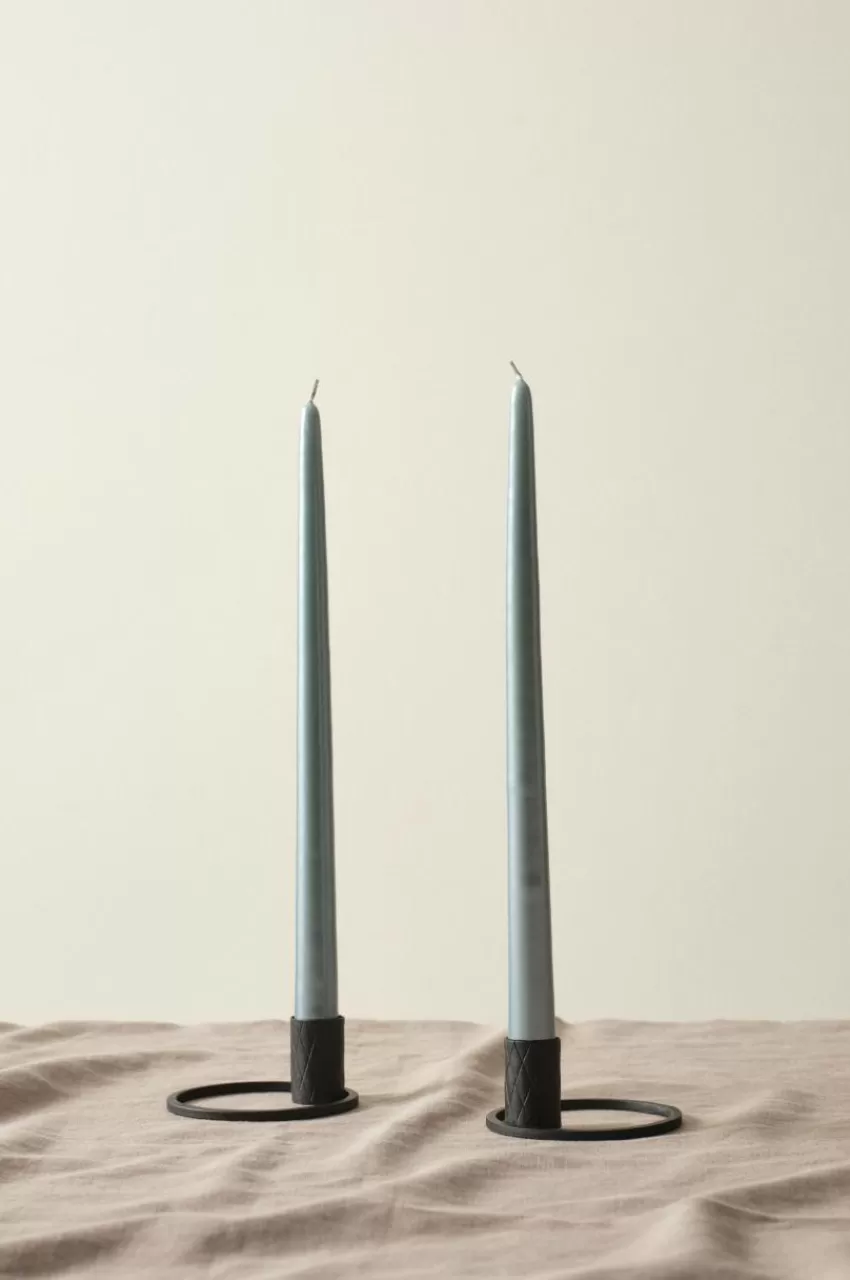 Ljus*Jotex VICKAN PEARL Antikljus 2-pack - Höjd 35 Cm Duvblå
