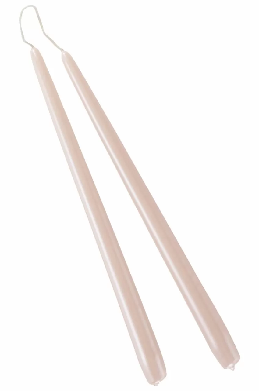 Ljus*Jotex VICKAN PEARL Antikljus 2-pack - Höjd 35 Cm Dimrosa