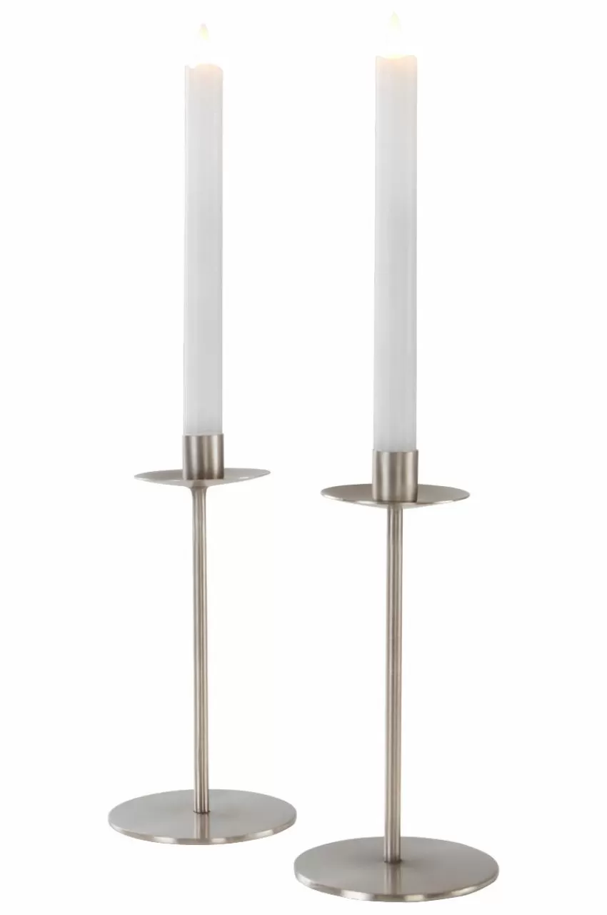 Ljusstakar*Jotex VIDAL Ljusstake 2-pack Silver