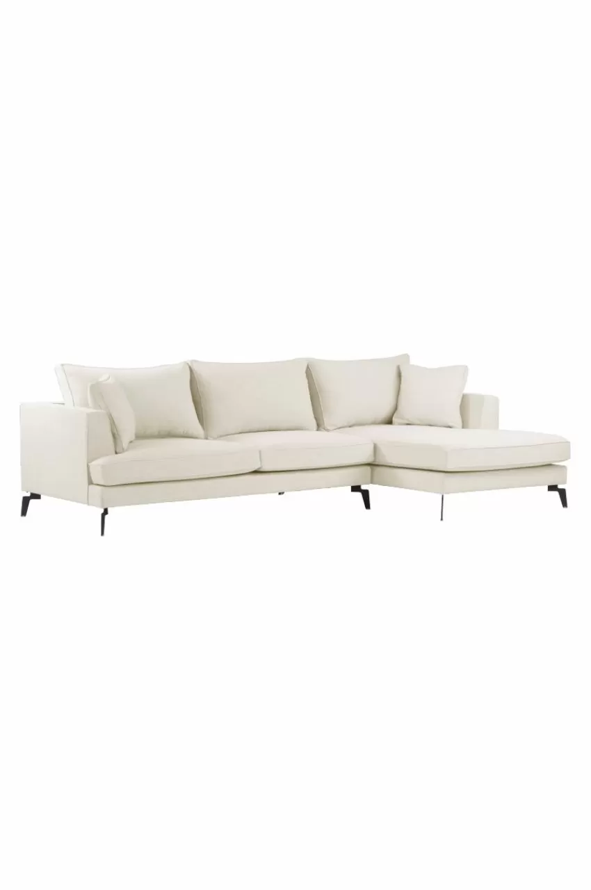 Soffor*Jotex VILLACH Soffa 3-sits Divan Höger Naturvit