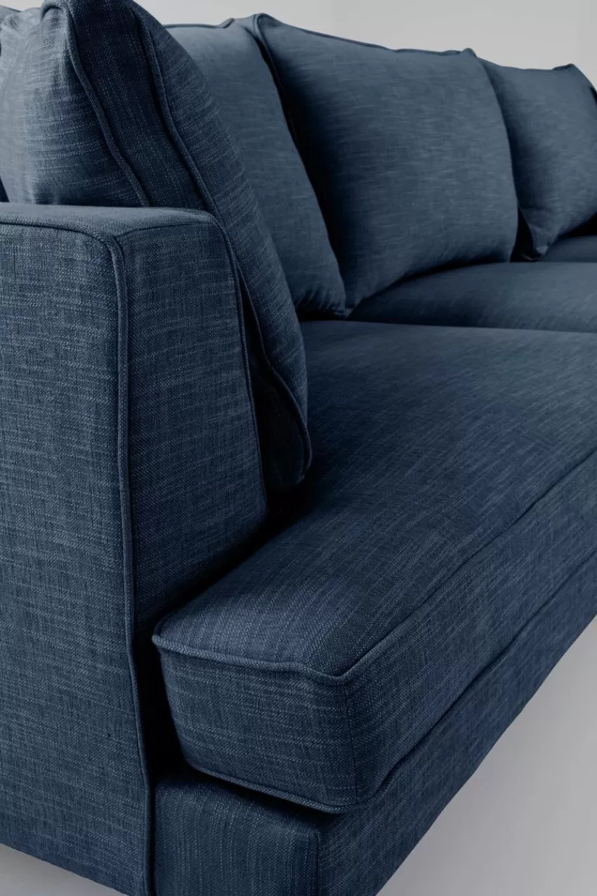 Soffor*Jotex VILLACH Soffa 3-sits Divan Höger Indigoblå