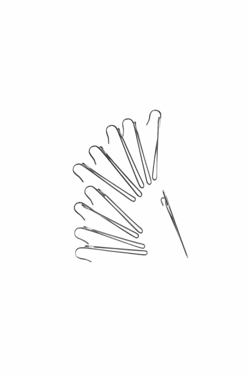 Gardintillbehör*Jotex VIRRE 1-fingerkrok 10-pack - Extra Hög Silver