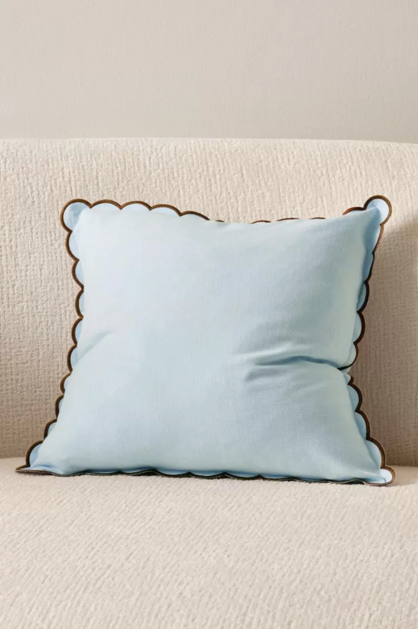 Prydnadskuddar & Fodral*Jotex VIVIAN Kuddfodral 45x45 Cm Blå/brun