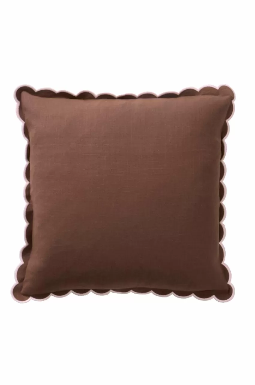 Prydnadskuddar & Fodral*Jotex VIVIAN Kuddfodral 45x45 Cm Brun/rosa