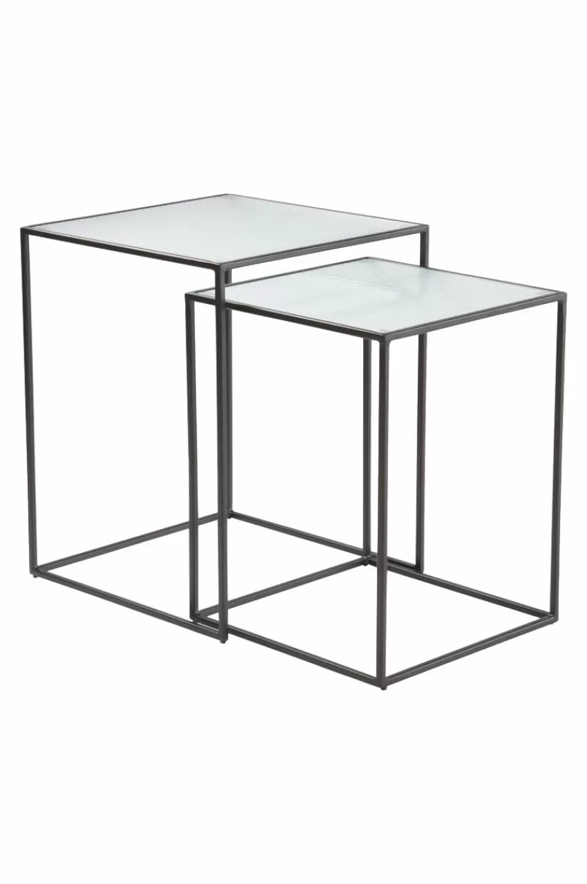 Bord*Jotex VRETA Sidobord 2-pack Glas