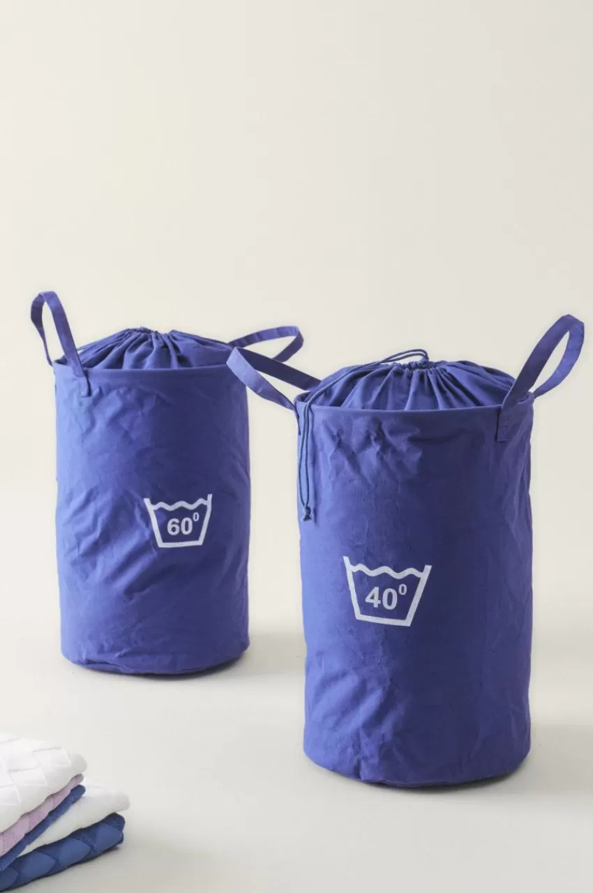 Tvättkorgar*Jotex WASHA Tvättkorg 2-pack Koboltblå