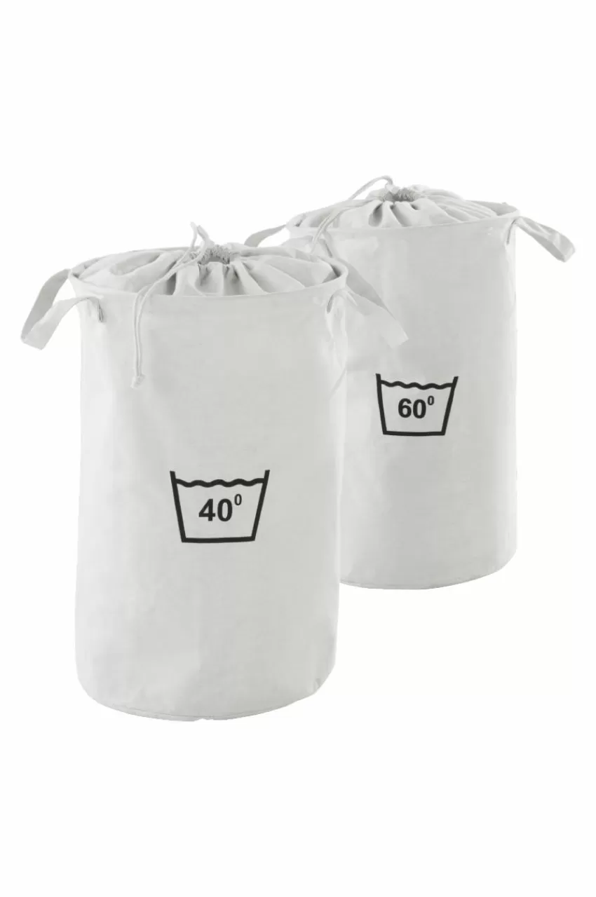 Tvättkorgar*Jotex WASHA Tvättkorg 2-pack Vit