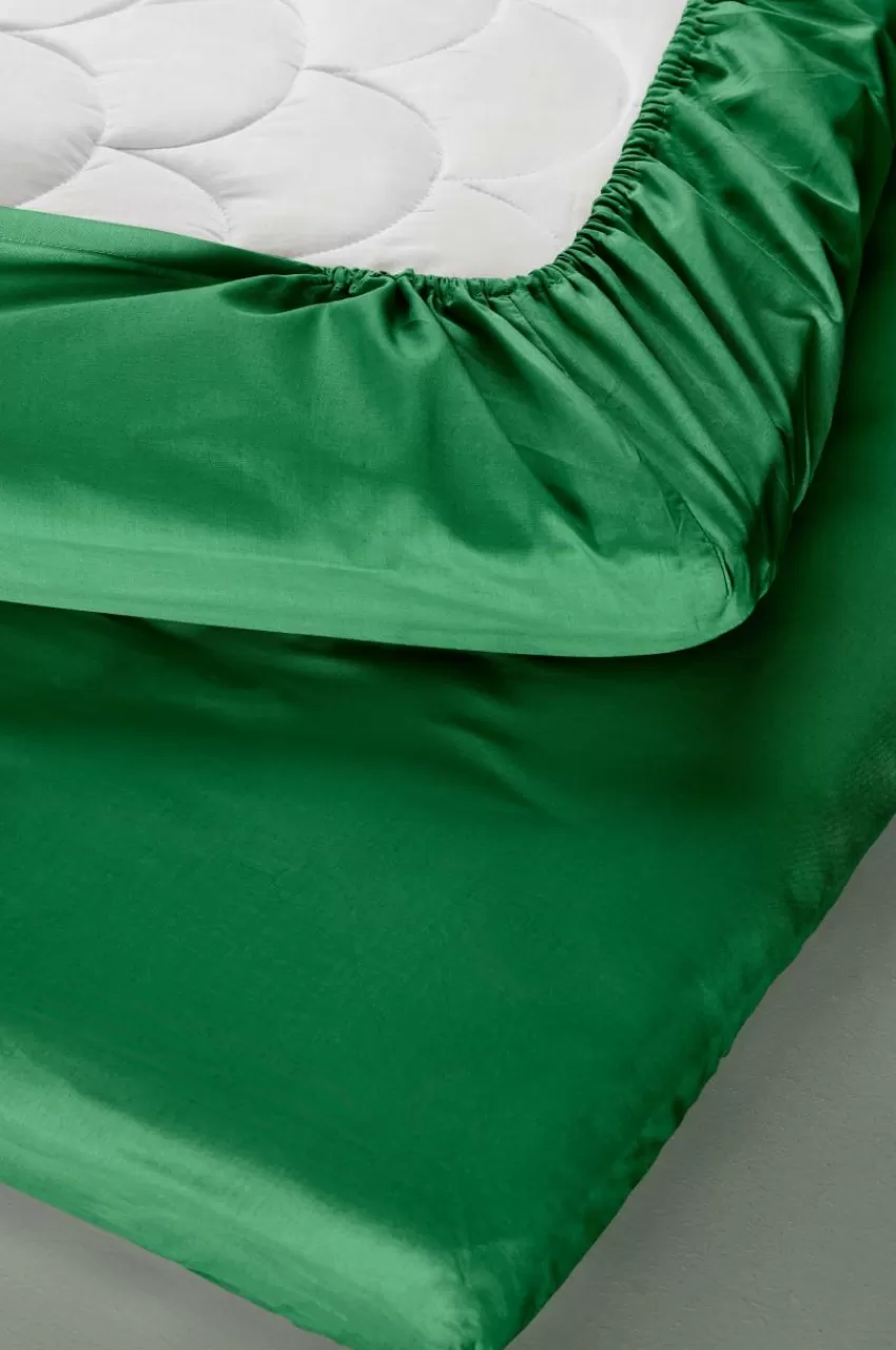 Barnsängkläder*Jotex ZACK BABY Dra-på-lakan Vagn/vagga 40x90 Cm - Ekologisk Grön
