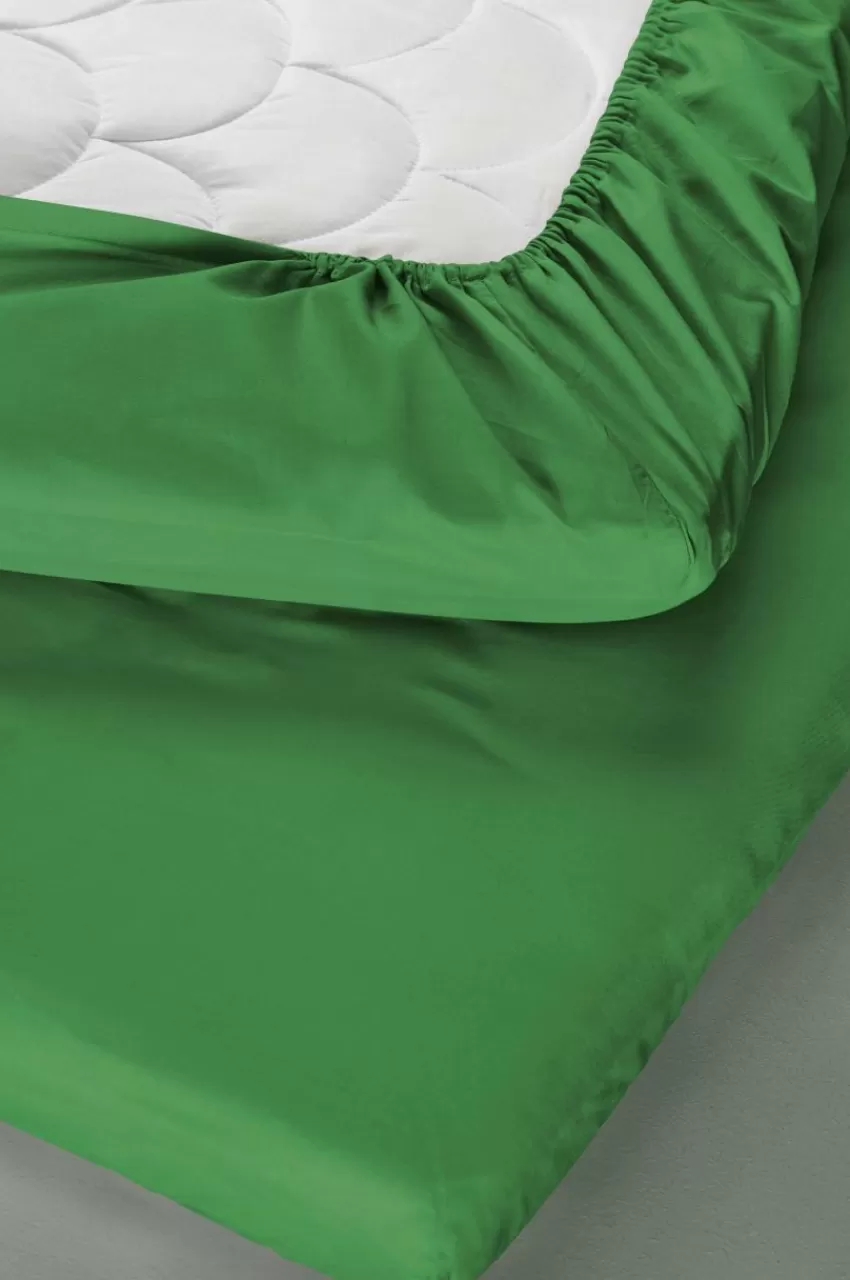 Barnsängkläder*Jotex ZACK BABY Dra-på-lakan Vagn/vagga 40x90 Cm - Ekologisk Grön