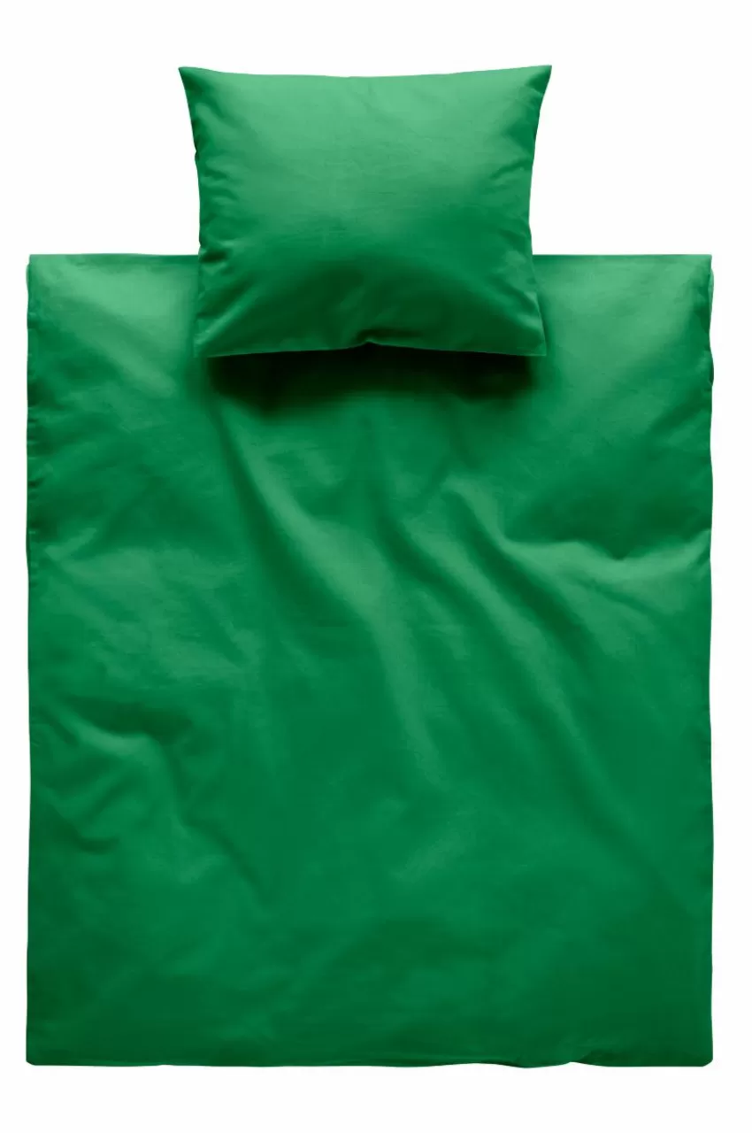 Barnsängkläder*Jotex ZACK BABY Påslakanset Vagn/vagga - Ekologisk Grön