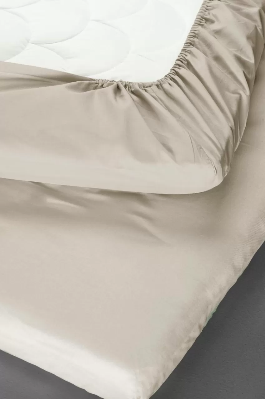 Barnsängkläder*Jotex ZACK MINI Dra-på-lakan Spjälsäng 60x120 Cm - Ekologisk Beige