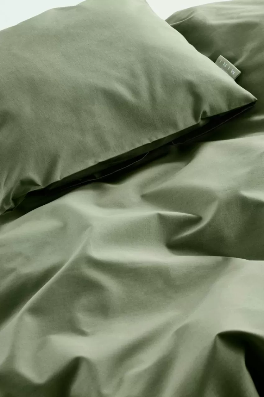 Barnsängkläder*Jotex ZACK PERCALE BABY Påslakanset Vagn/vagga - Ekologisk Khaki