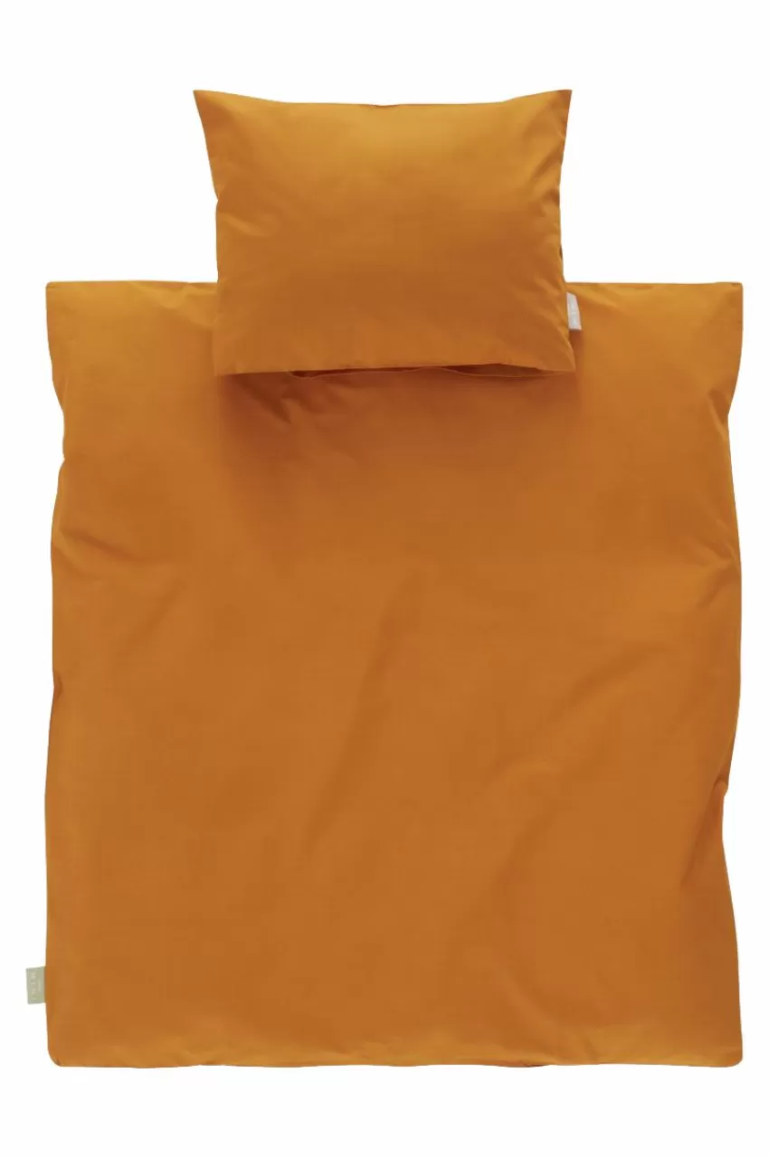 Barnsängkläder*Jotex ZACK PERCALE BABY Påslakanset Vagn/vagga - Ekologisk Curry