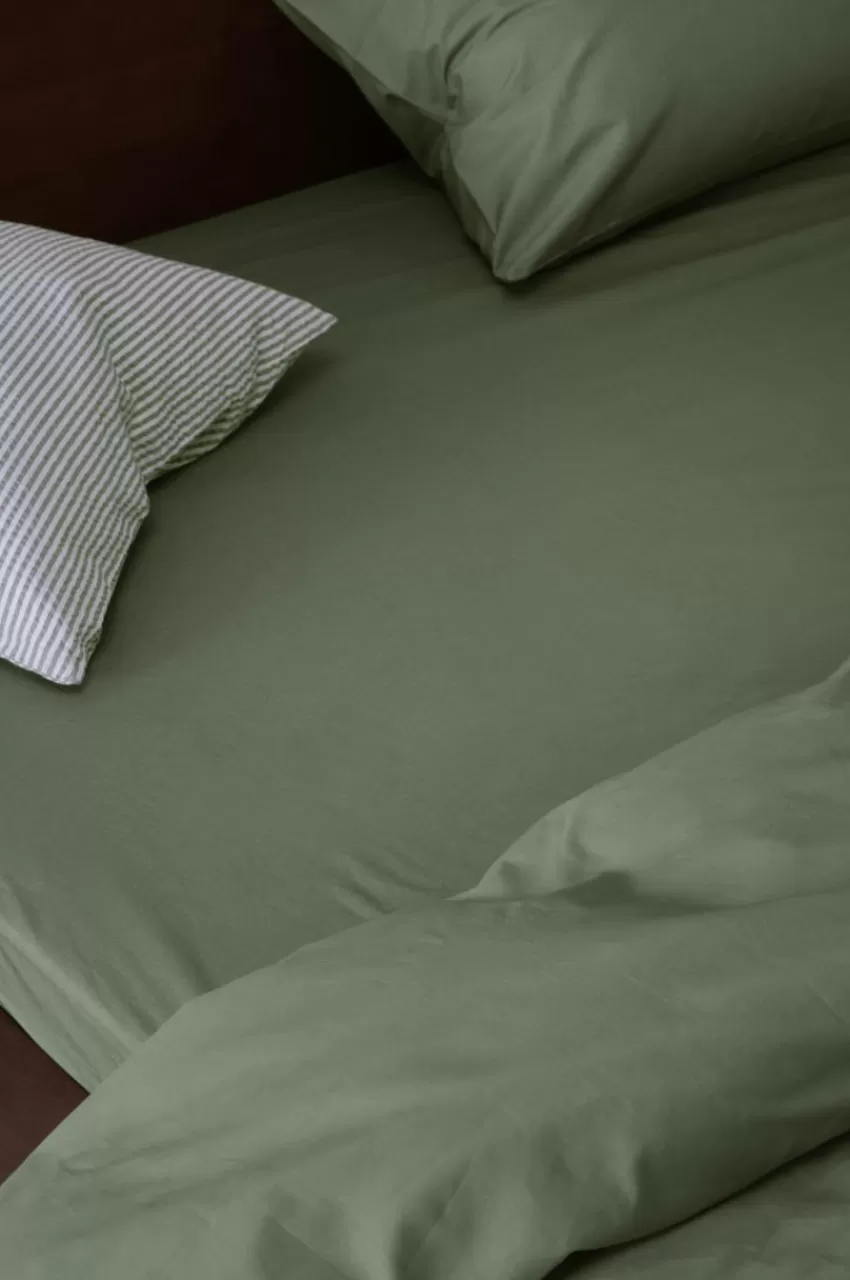 Dra-På-Lakan*Jotex ZACK PERCALE Dra-på-lakan - Ekologisk Khaki