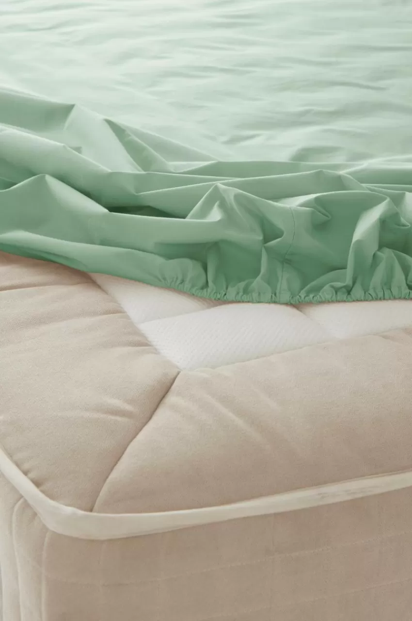 Dra-På-Lakan*Jotex ZACK PERCALE Dra-på-lakan, Hög Madrass - Ekologisk Grön