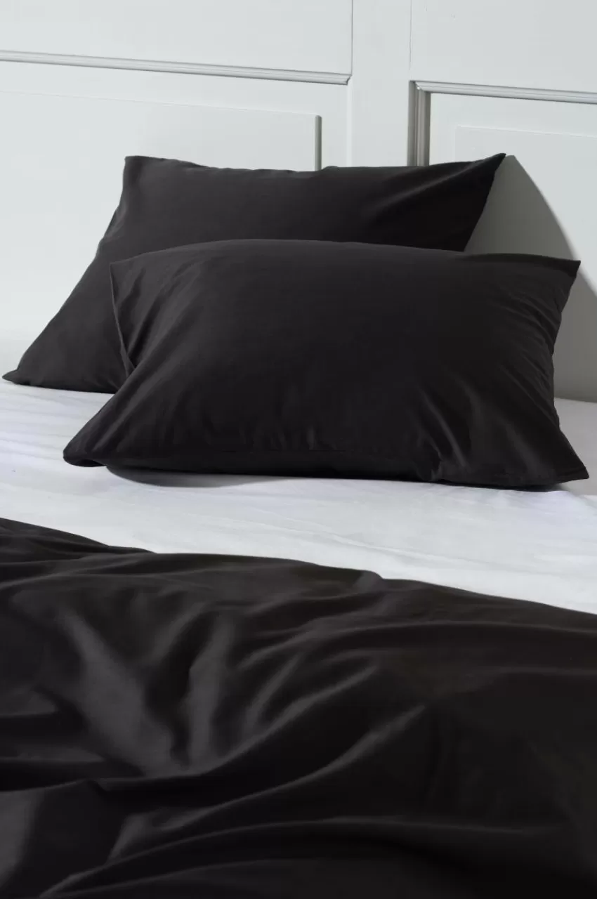 Örngott*Jotex ZACK örngott 2-pack - Ekologisk Gråsvart