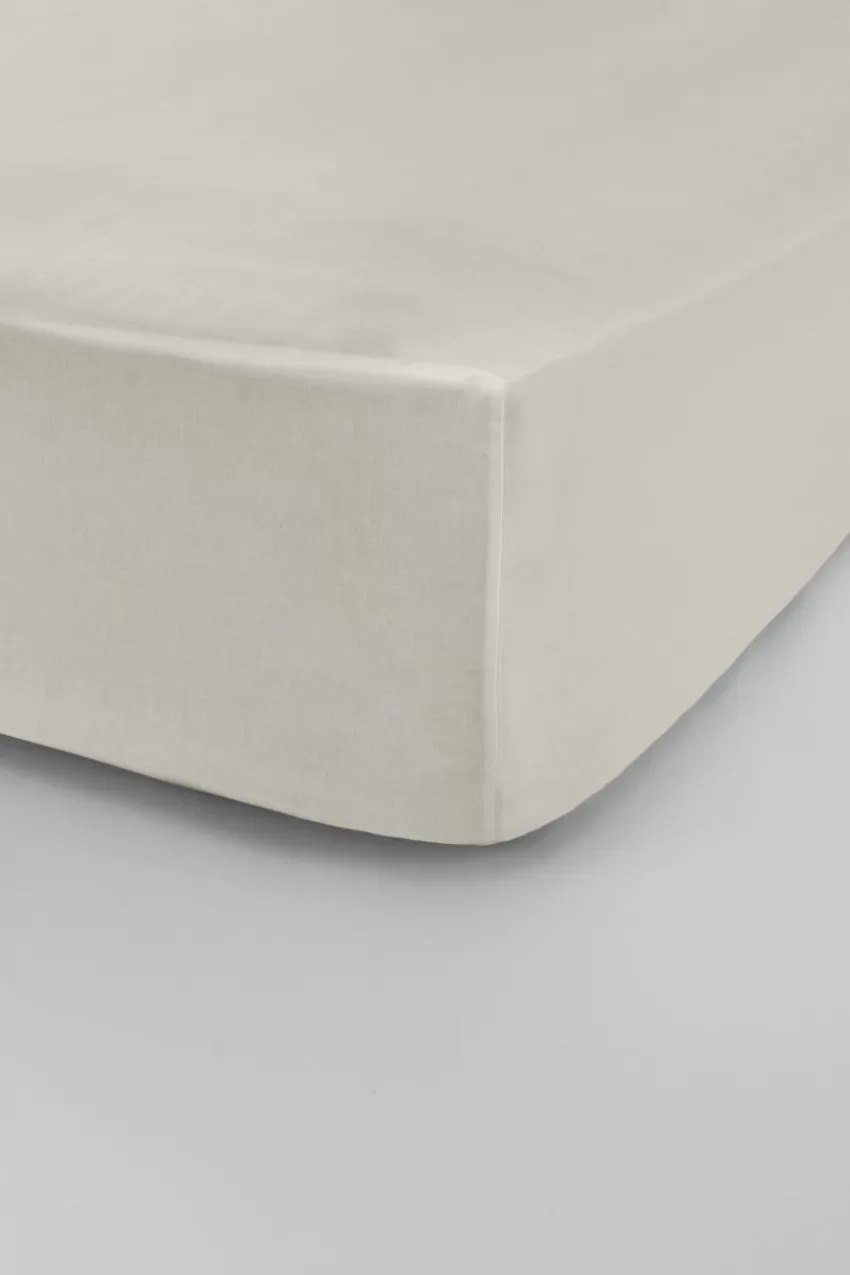 Dra-På-Lakan*Jotex ZACK SATIN Dra-på-lakan, Hög Madrass - Ekologisk Beige
