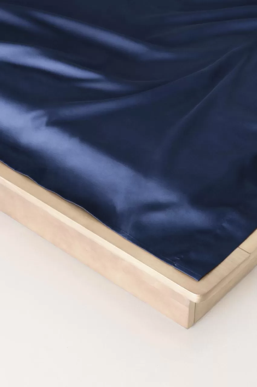 Lakan*Jotex ZACK SATIN Lakan Ekologisk Marinblå