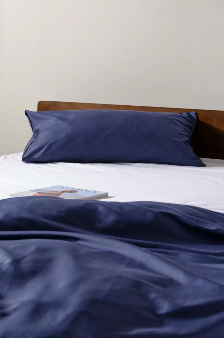 Örngott*Jotex ZACK SATIN örngott 90x50 Cm - Ekologisk Mörkblå