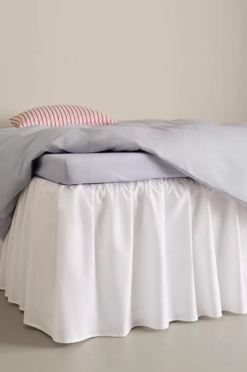 Sängkappor*Jotex ZACK Volangsängkappa 60 Cm - Ekologisk Vit