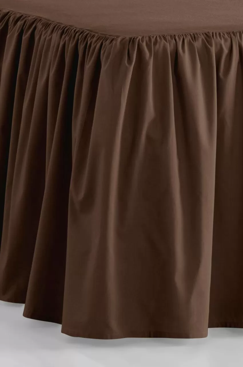 Sängkappor*Jotex ZACK Volangsängkappa 60 Cm - Ekologisk Kaffe